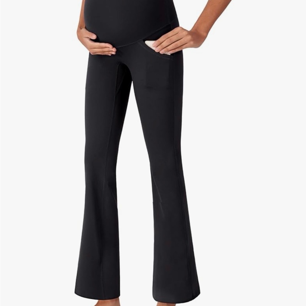 Black Maternity Yoga Pants